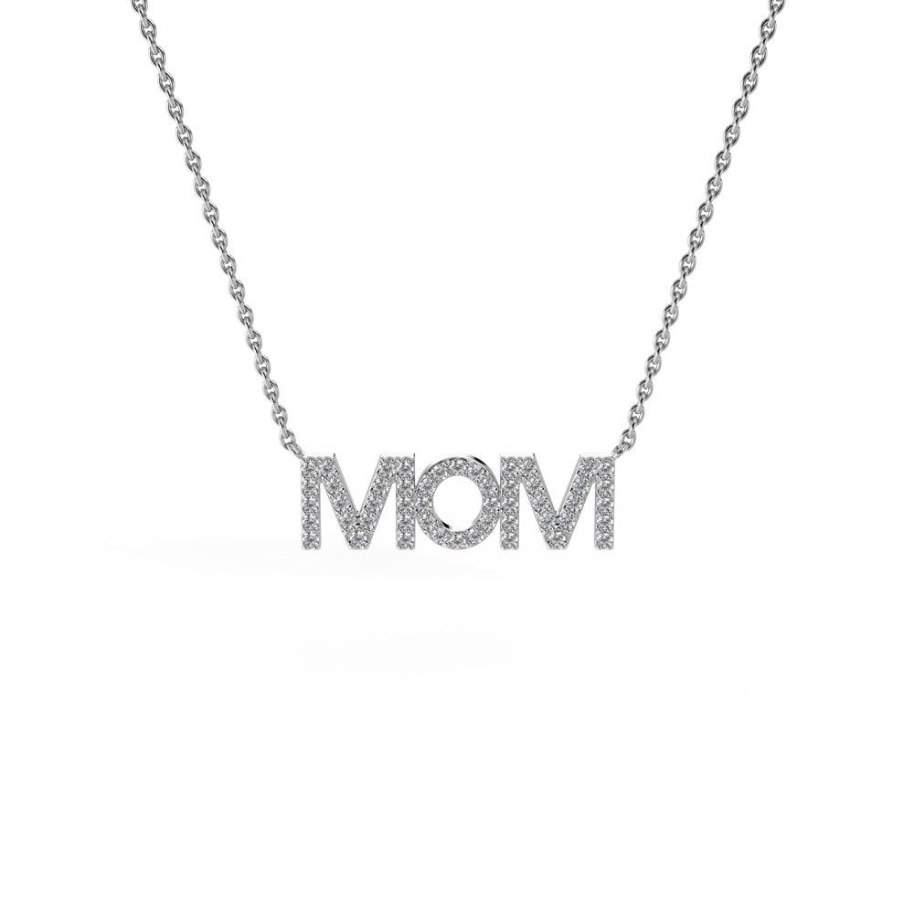 "לידיה" שרשרת יהלומים MOM משובצת יהלומים